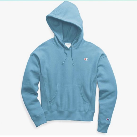 Champion Reverse Weave Light Blue Hoodie - Picture 1 of 4